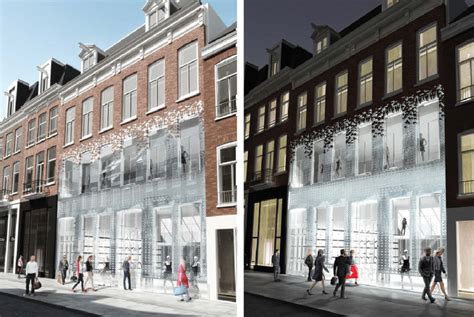 MVRDV replaces traditional facade with glass bricks that are